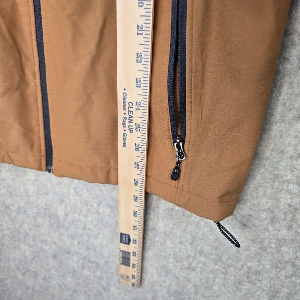 SwissTech Mens XL Tan Full Zip Jacket With Pockets